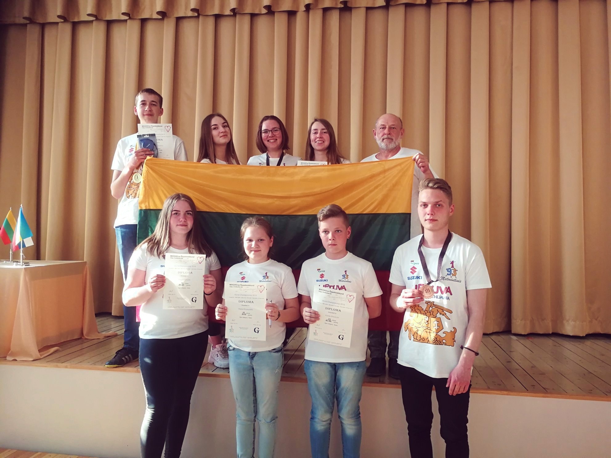 Kamajų A. Strazdo gimnazijos dvyliktokė Sandra Macijauskaitė – vėl matmintinio konkurso pasaulio čempionė!